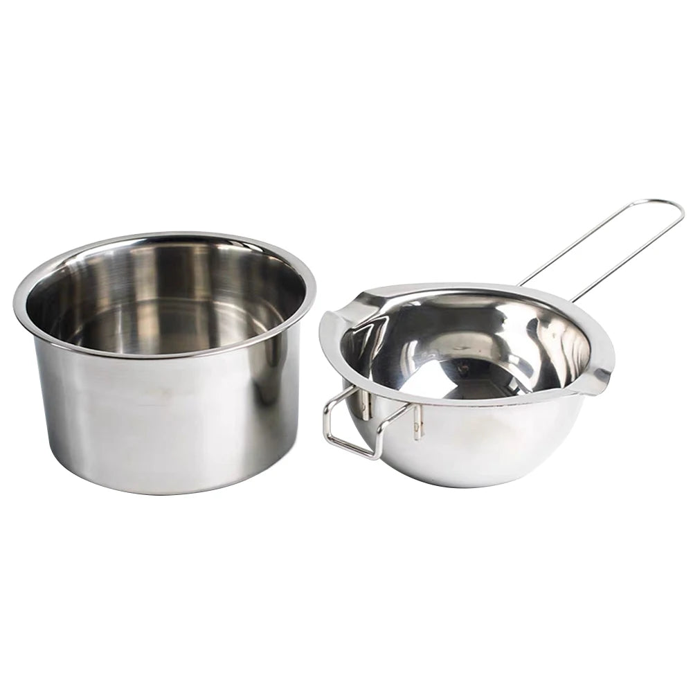 2 Pcs Candle Wax Melting Pot Long Handled 400ml