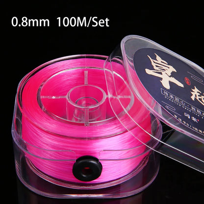 0.8mm Elastic Thread Cords Flat Crystal Line Nylon Rubber Stretchy Cord Rope