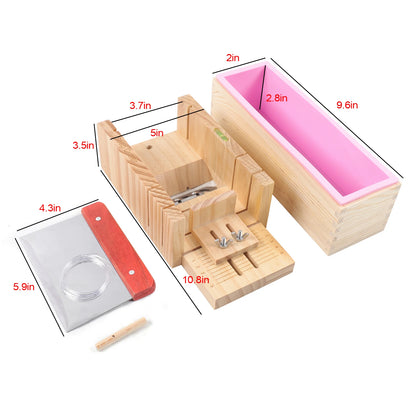 Adjustable Soap Cutting Tool, Smooth Surface for Easy Cleaning, Clear Scale for Precise Soap and Candle Sizing,