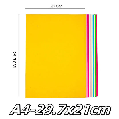 100pcs A4 A5 Colorful Origami Paper Double Sides Solid Color Folding Paper Multicolor