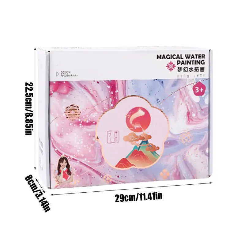 Water Marble Painting Set For Kids Washable Painting Kits