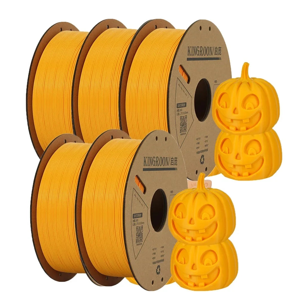 KINGROON PLA Filament 1.75mm 3D Printer 5/10Rolls Plastic Material 100% No Bubble for FDM 3D Printer MIX