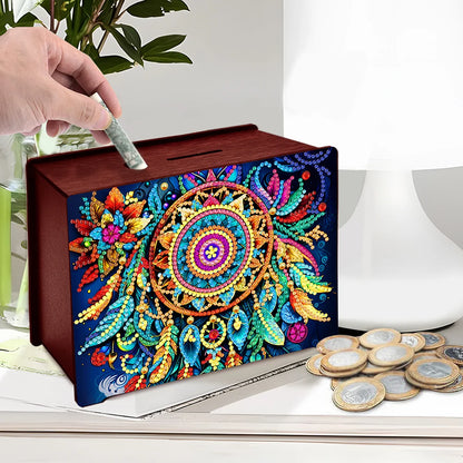 Creative 5D DIY Diamond Painting Piggy Bank Desktop Art Kits Storage Box Rhinestones