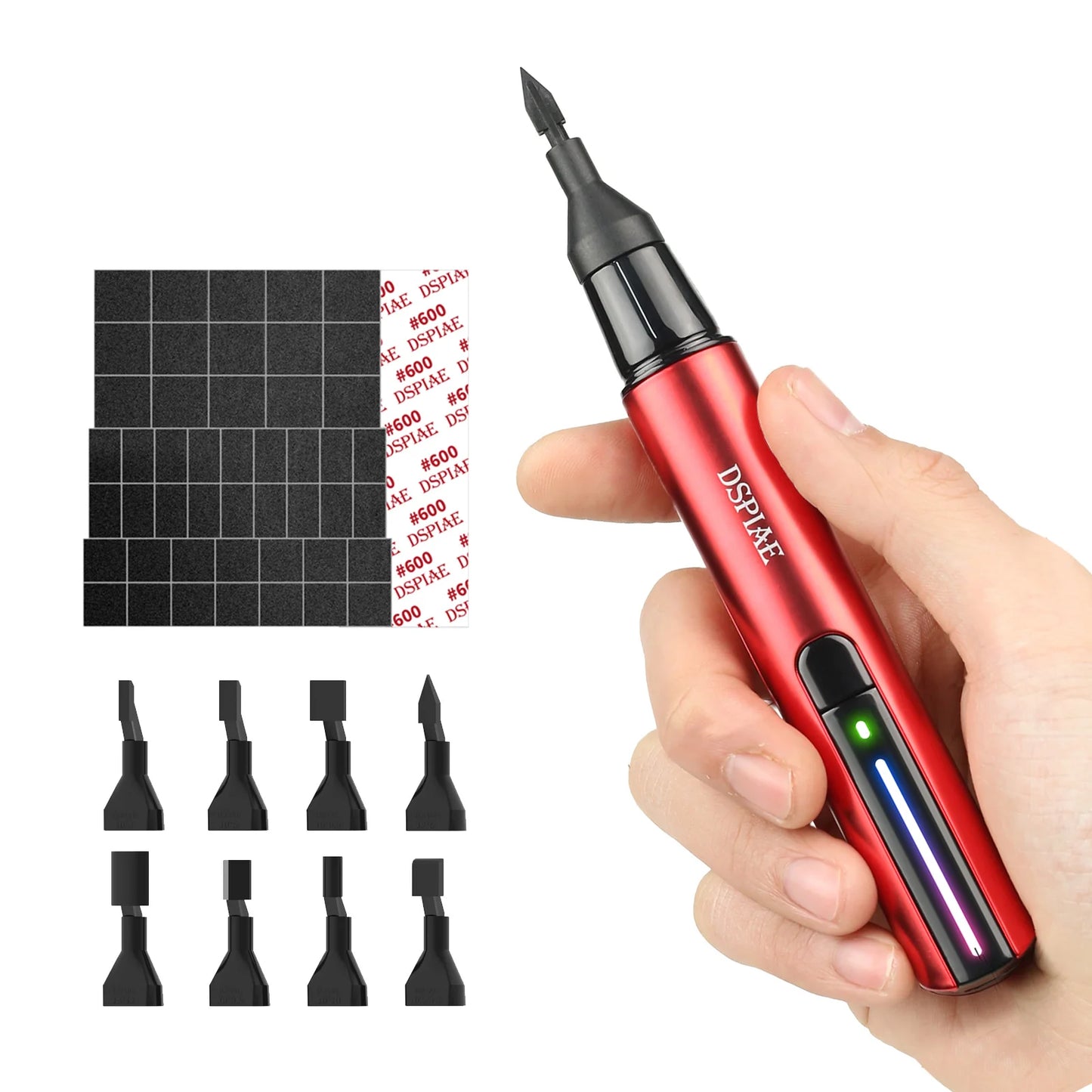 DSPIAE ES-A DIY Reciprocating Sander Electric Grinding Pen Plastic Model Sanding Paper Head
