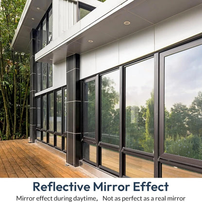 1-4 Meter Length Mirror Window Film Daytime Privacy One Way Vision Self Adhesive Solar Protection Tint