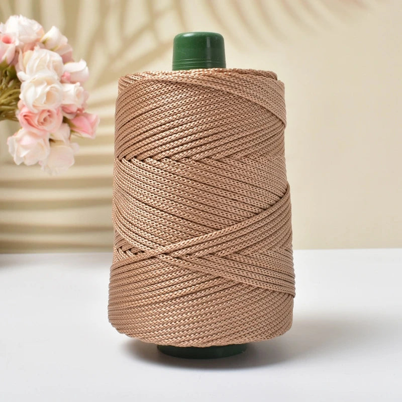 3mm Crocheting light weight Rope cool Hollow yarn to crochet Summer Sun Hat Hand Knitting thick threads bag hat Cushion