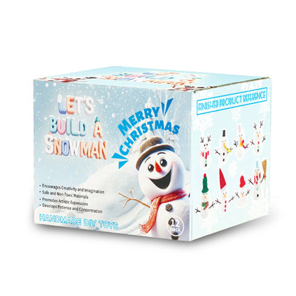 DIY Christmas Clay Snowman Handmade Snowball Modeling Clay Kit Making