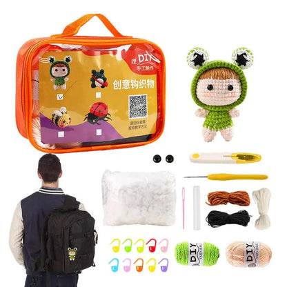 Woobles Crochet Kit For Beginners DIY Animal Woobles With Easy Peasy Yarn