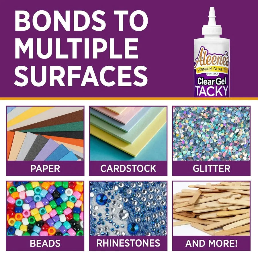 Clear Gel Glue 8oz - Versatile Adhesive for Crafts, DIY & Home Repairs