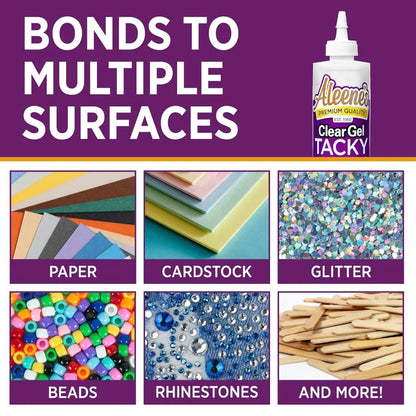 Clear Gel Glue 8oz - Versatile Adhesive for Crafts, DIY & Home Repairs