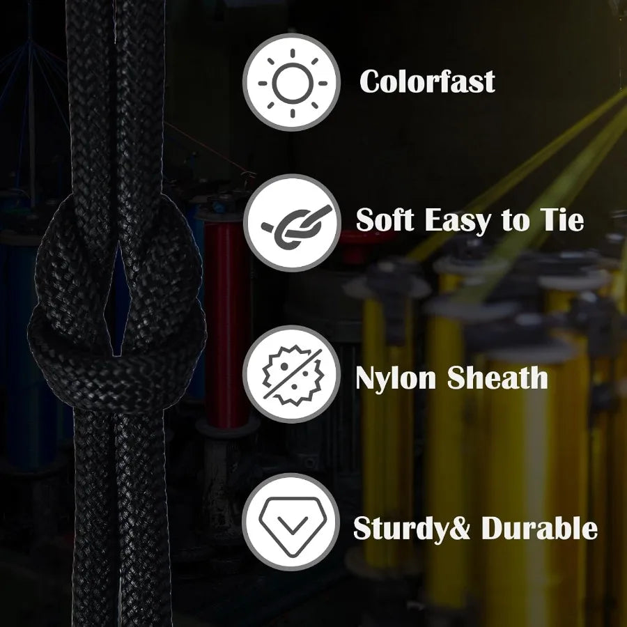 Paracord Rope 100FT 4mm 7 Strand Parachute Cord for Making Lanyard Survival Bracelets Cloth