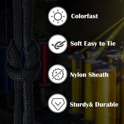 Paracord Rope 100FT 4mm 7 Strand Parachute Cord for Making Lanyard Survival Bracelets Cloth