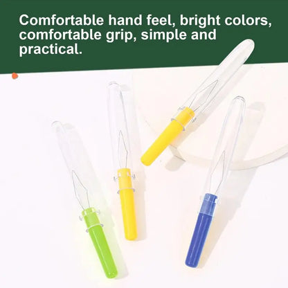 3-Pack Needle Threader Elderly Friendly Quick Threading, Random Colors