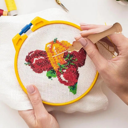 Embroidery Needle Kit Adjustable Punching Needle Tufting Tools Pen Punch Kit For Pillows Towels Quilts