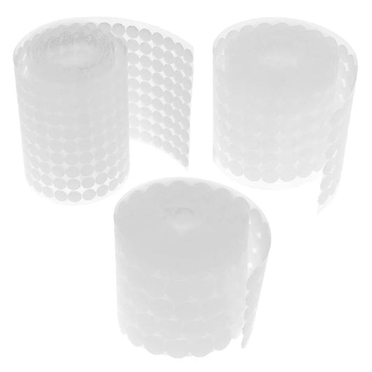 1000 Pairs Double-sided Adhesive Fastener Tape Hooks Disks Nylon Stickers