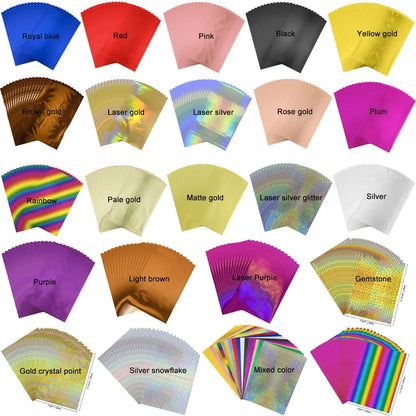 50pcs/pack 20x29cm Toner Hot Stamping Foil Paper A4 Toner Reactive Foil By Laser Printer and Laminator