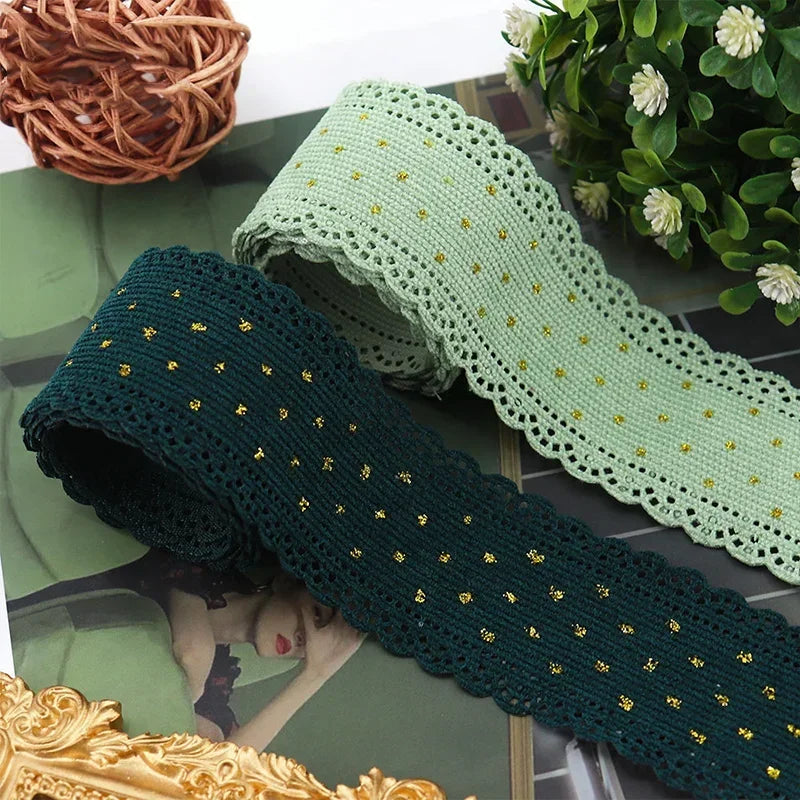 5 Yards Lace Corduroy Ribbons Sewing Crafts Hair Bow Making