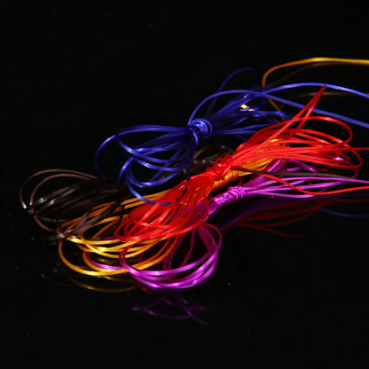 0.8mm Elastic Thread Cords Flat Crystal Line Nylon Rubber Stretchy Cord Rope