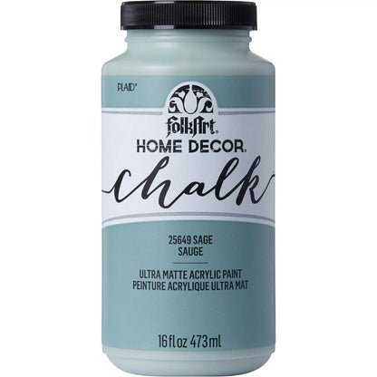 FolkArt Chalk Acrylic Craft Paint, Sage, Ultra Matte Finish, 16 fl oz
