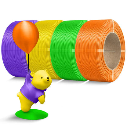SUNLU Fliament Silk PLA+/PLA/PETG/WOOD/Rainbow Filament 250g 500g/spool 1.75mm mix color
