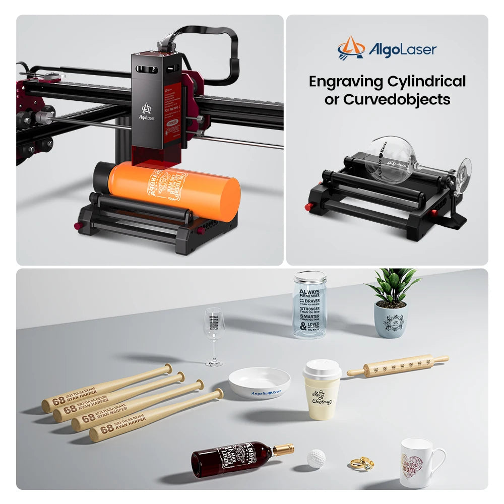 AlgoLaser DIY KIT MK2 10W Touch Screen 400X850MM Large Area Woodworking for Wood Metal