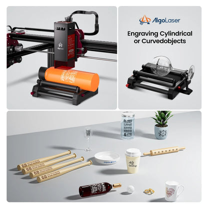 AlgoLaser DIY KIT MK2 10W Touch Screen 400X850MM Large Area Woodworking for Wood Metal