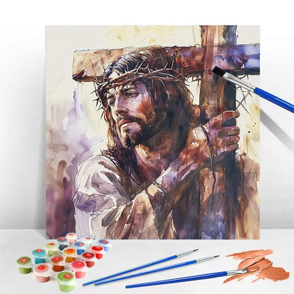 Religious Belief DIY Art Paint By Numbers Kit Hand Painted On Canvas