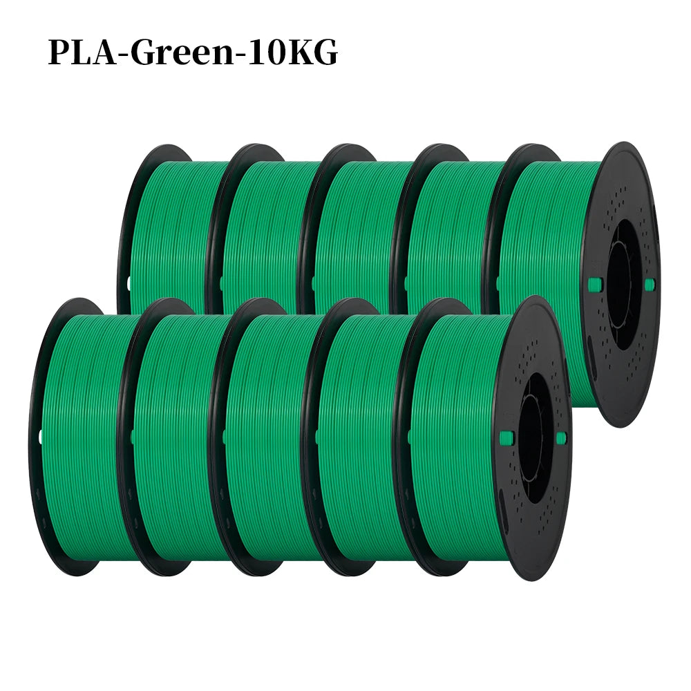 KINGROON 22LBS PETG or PLA filament 3D Printer Filament 10 Rolls 1KG 1.75MM Eco-Friendly Good Toughness Mix Color