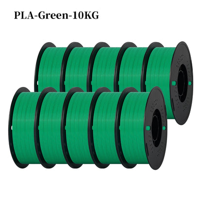 KINGROON 22LBS PETG or PLA filament 3D Printer Filament 10 Rolls 1KG 1.75MM Eco-Friendly Good Toughness Mix Color