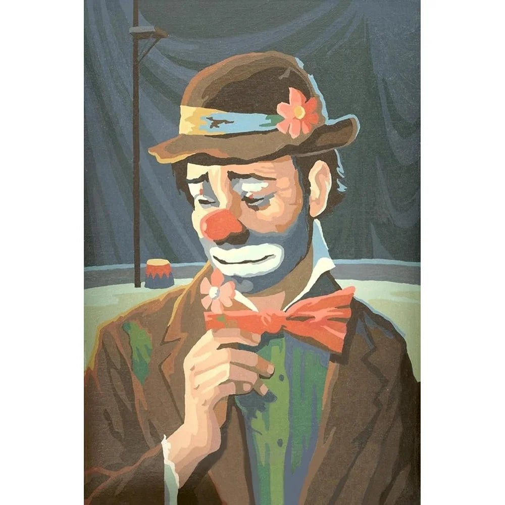 Sad Clown Paint by Numbers 12x18