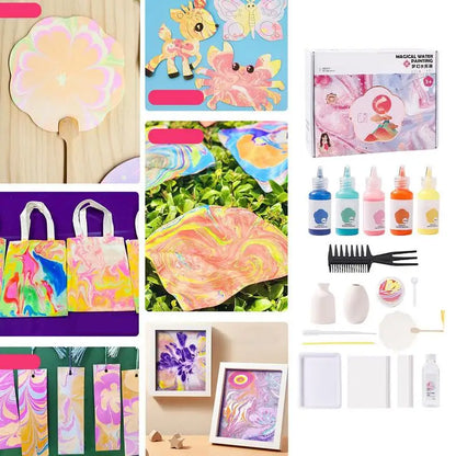Water Marble Painting Set For Kids Washable Painting Kits