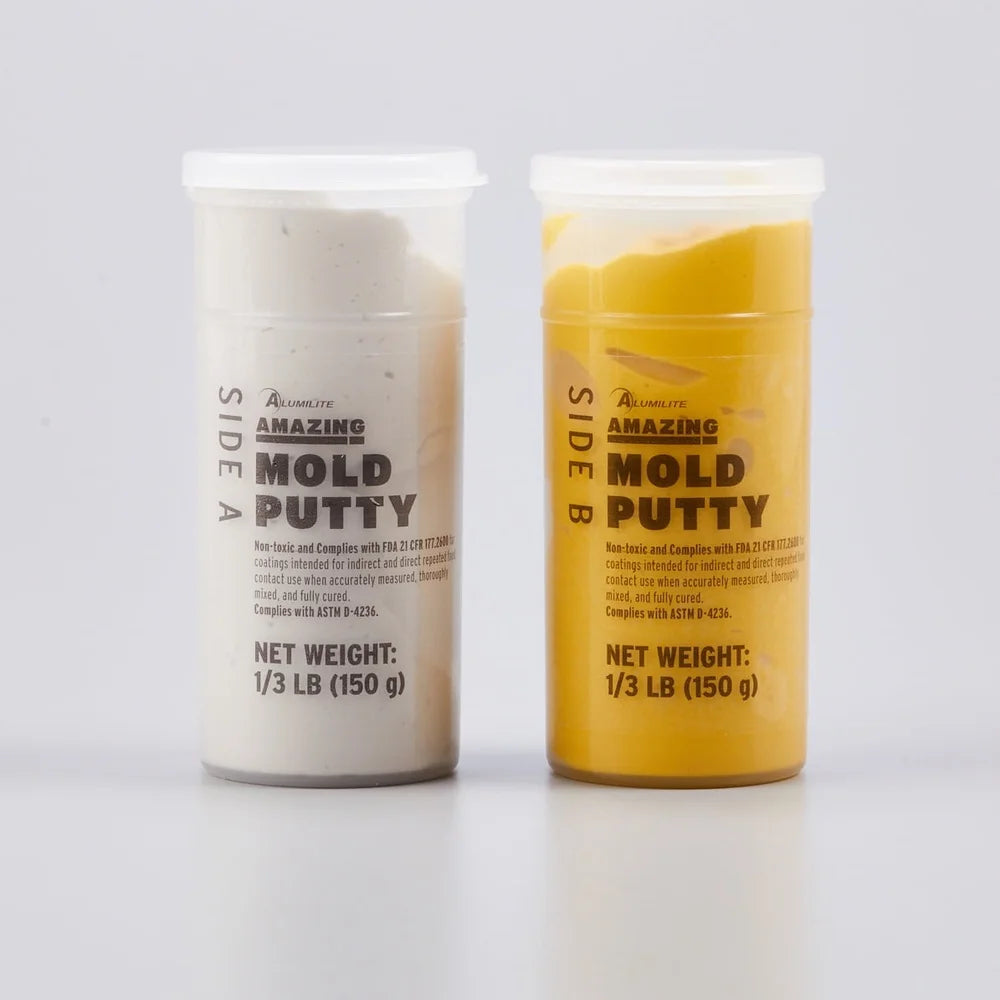 Amazing Mold Putty Food Grade Silicone Resin Plaster Clay Wax Chocolate Soap Quick Cure Details Capture 2/3 lb Kit