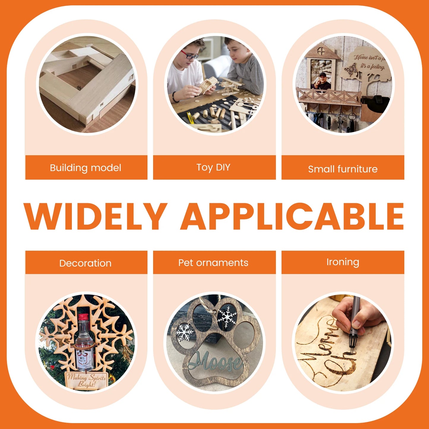 10pcs 300*300mm Plywood for Laser Engraving Cutting Wood Sheets