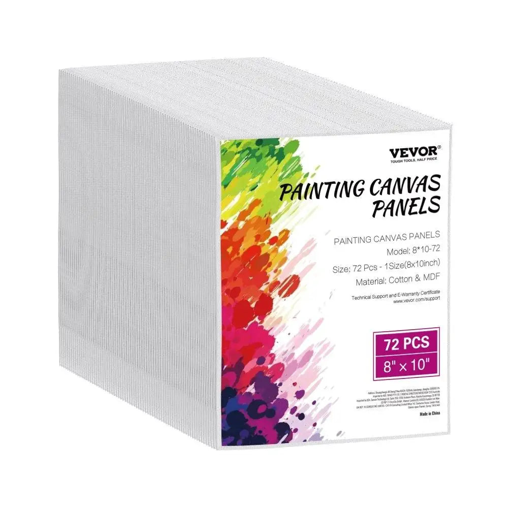 72 Piece 8x10 inch Blank Canvas Boards for painting