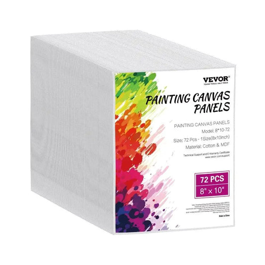 72 Piece 8x10 inch Blank Canvas Boards for painting