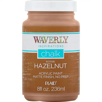 (2 pack) Waverly Inspirations Chalk Paint, Ultra Matte, Hazelnut, 8 fl oz