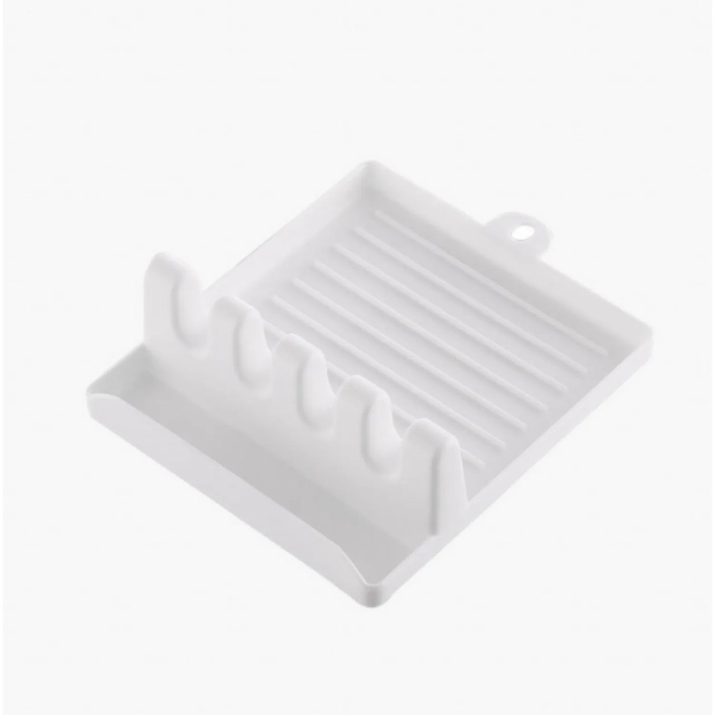 1Pc Paint Brush Rest Holder White Plastic 4 Slots Paintings Brushes Rests Drip Tray Pad