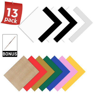 13 Pack HTVRONT 12inchX10inch Multi-color PU Heat Transfer Vinyl Sheets Cricut