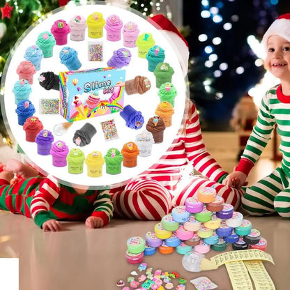 Soft Sludge Kit Kids Putty Mud Set Crystal Mud Set Of 30
