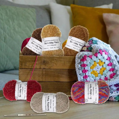 Scrubbies Polyester Assorted Colors Exquisite Crocheting Weaving Yarn