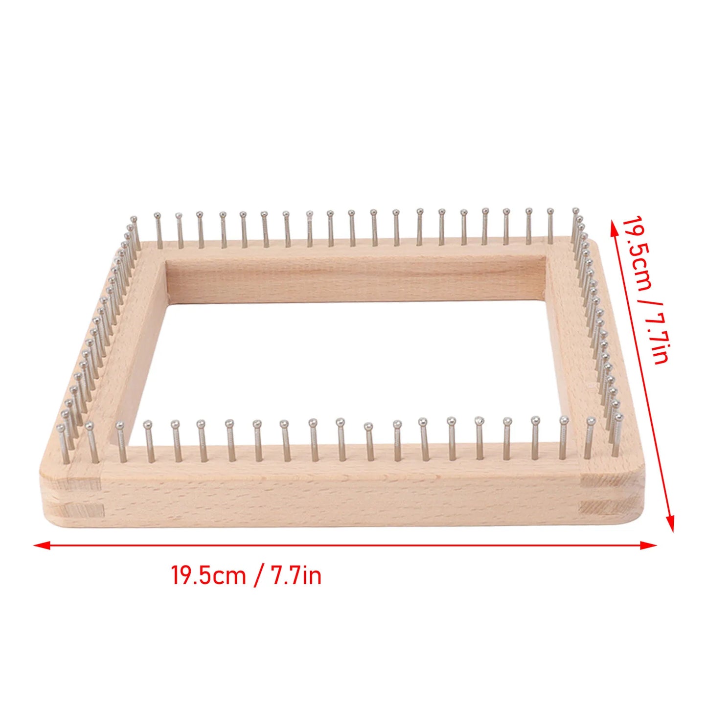 Knitting Tool with Hooks Wooden Crochet Board