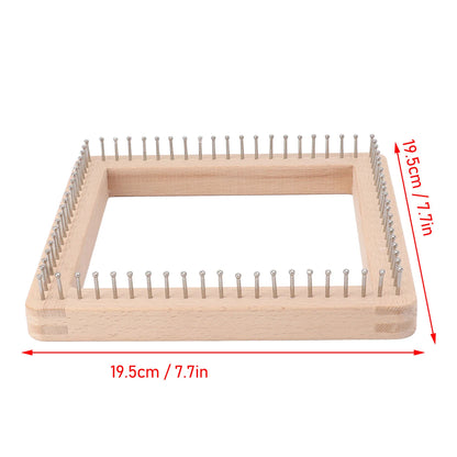Knitting Tool with Hooks Wooden Crochet Board