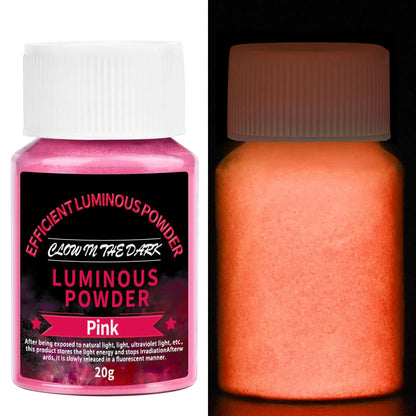 20g Long Lasting Bright Luminous Powder Paint Epoxy Resin Pigment Glow In The Dark Fluorescent Powder DIY Jewelry Making Filler