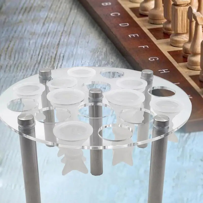 Chess Piece Mold Holder Acrylic 5 Leg Supports Stand For Epoxy Resin
