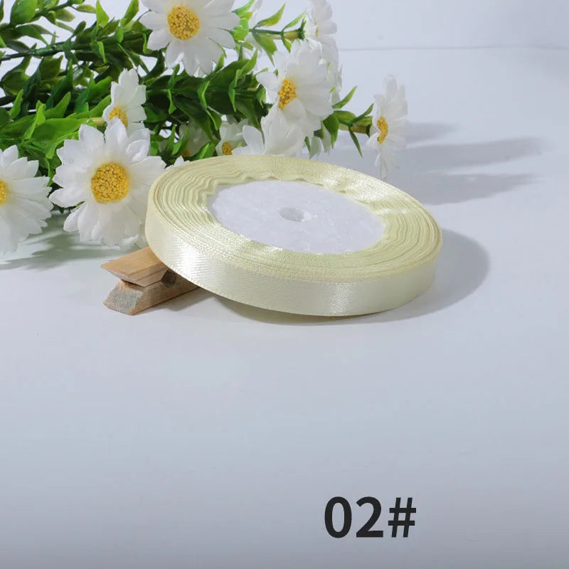 20mm 25yards per roll Silk Satin Ribbons