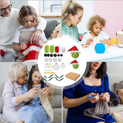 Crochet Kits For Adults Hooks Yarn Set Crochet Starters Kits Craft Knitting Kit