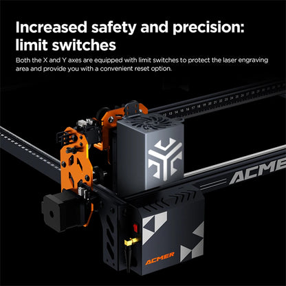 ACMER P1 S Pro 20W 10W 6W Laser Engraver Support WIFI Gyroscope Cutting Machine