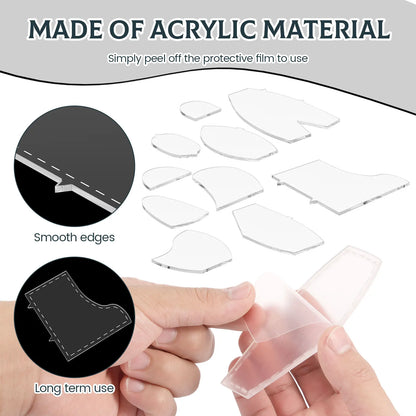 Bear template acrylic sewing pattern ruler set is easy to operate and suitable for multi-purpose tailoring
