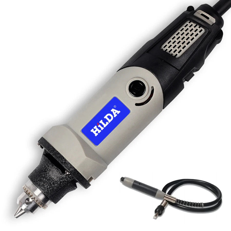 HILDA 500W Rotary Tool Variable Speed Rotary Tool  Accessories Kit Cutting Detail Sanding Engraving Wood Carving and Polishing