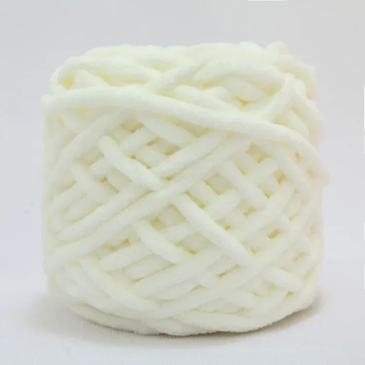 100g/ball Chenille Knitting Yarn Soft Ice Strip Line Cotton Yarn DIY Wool Yarn for Hand Knitting Scarf Thick Wool Wholesale